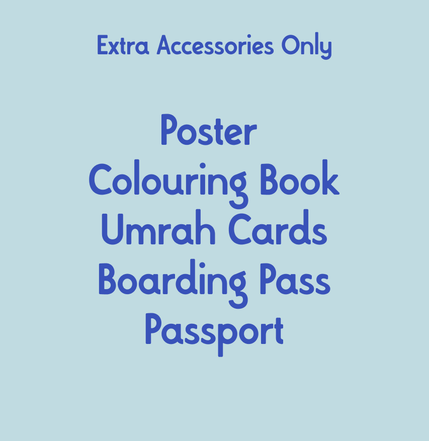Umrah Extra Accessories - (Includes Cards, No Books)