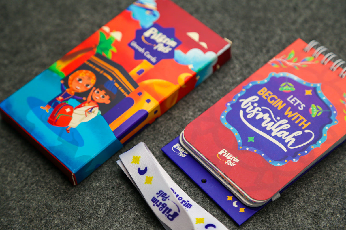  Umrah cards for kids – step-by-step Umrah guide and duas for children by Little Pilgrims